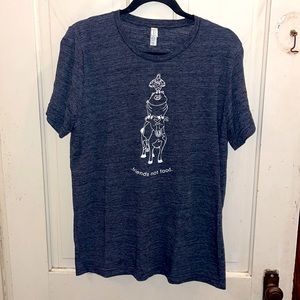 Cute charcoal graphic tee